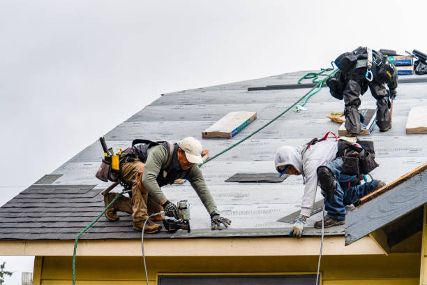 Professional Roofing technician working in White, GA